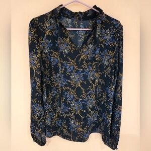 Dark floral blouse